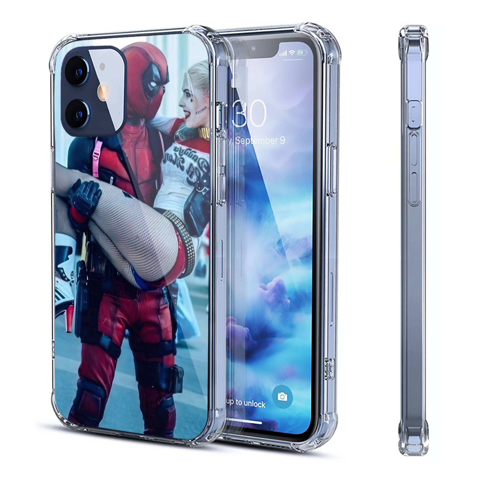 （画像用） Deadpool デッドプール 【iPhone 12シリーズ対応】透明スマホケース（クリアソフトケース）